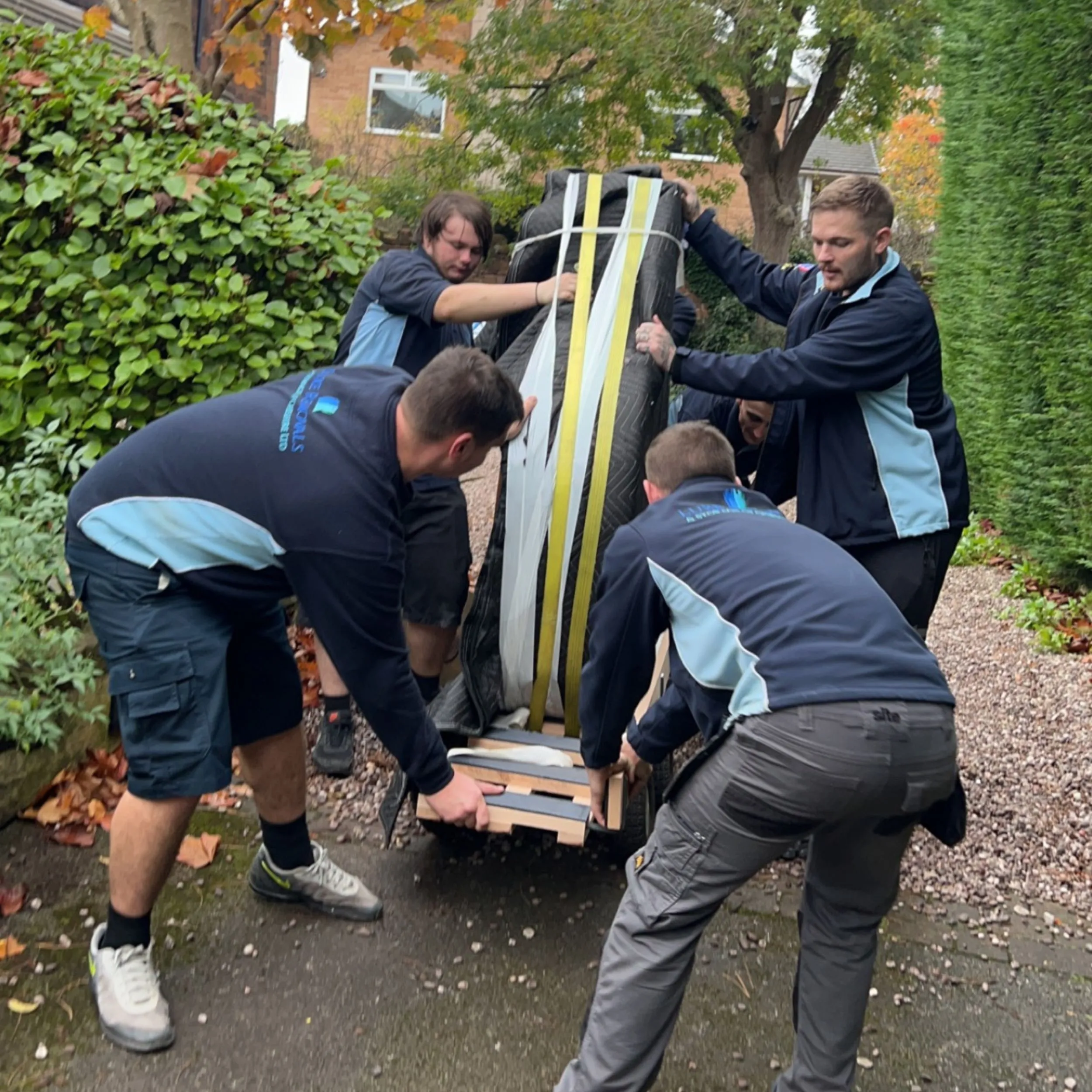 luxe removals chester team completing a house removal